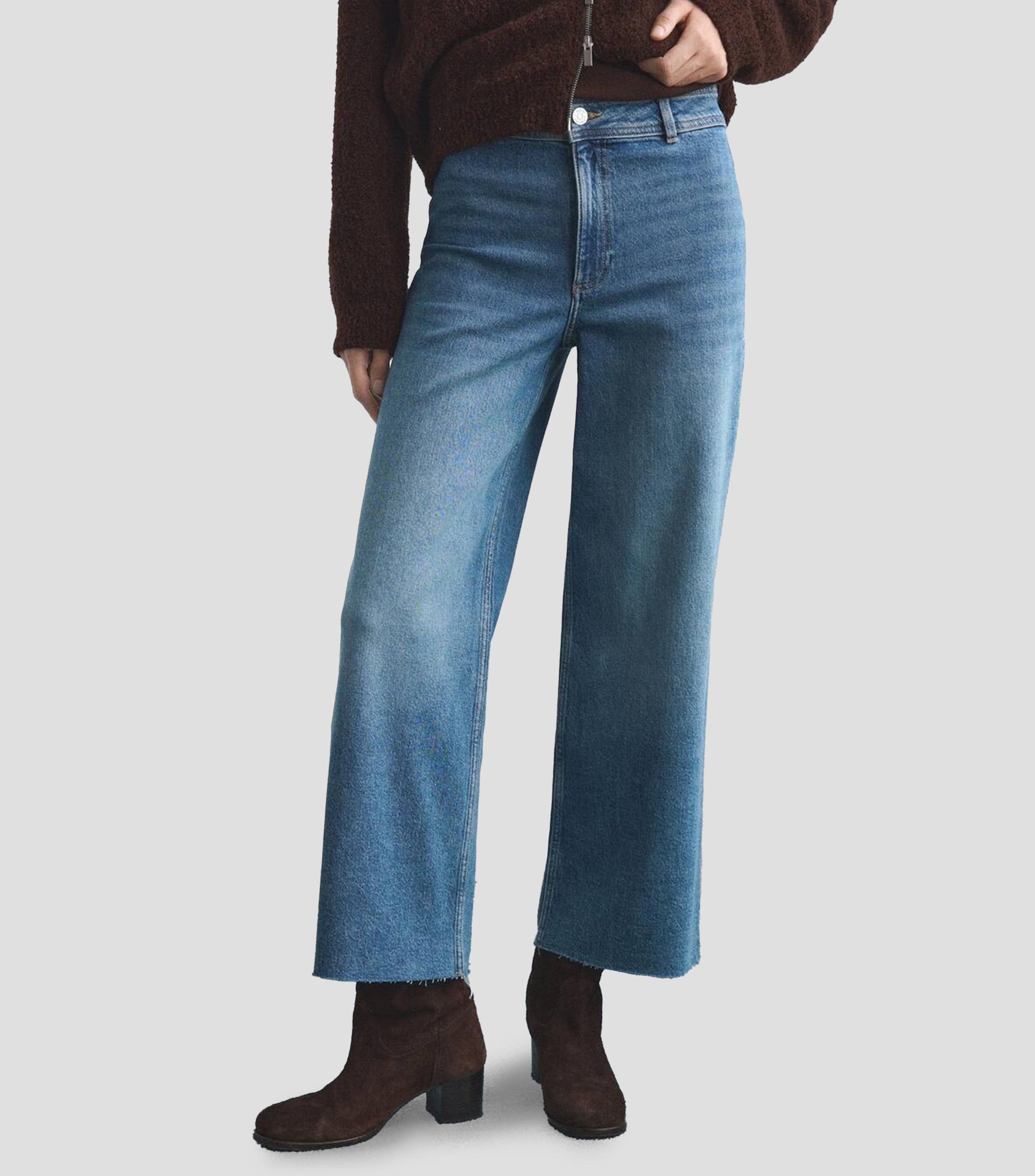 Jeans wideleg culotte Mujer